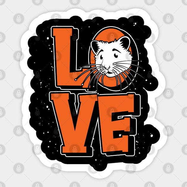 love hamster Sticker by ShirtsShirtsndmoreShirts